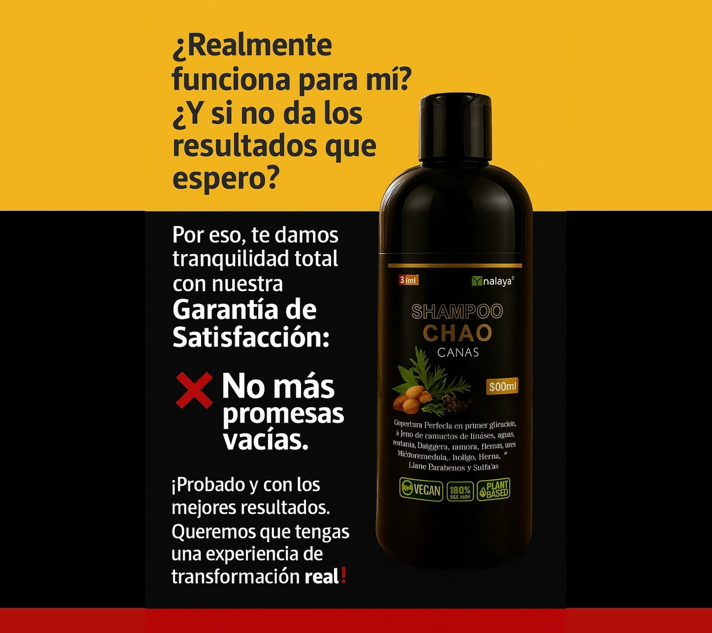Shampoo + Tratamiento Chao Canas | Recupera tu color natural, cuida tu salud y ahorra dinero en un solo paso
