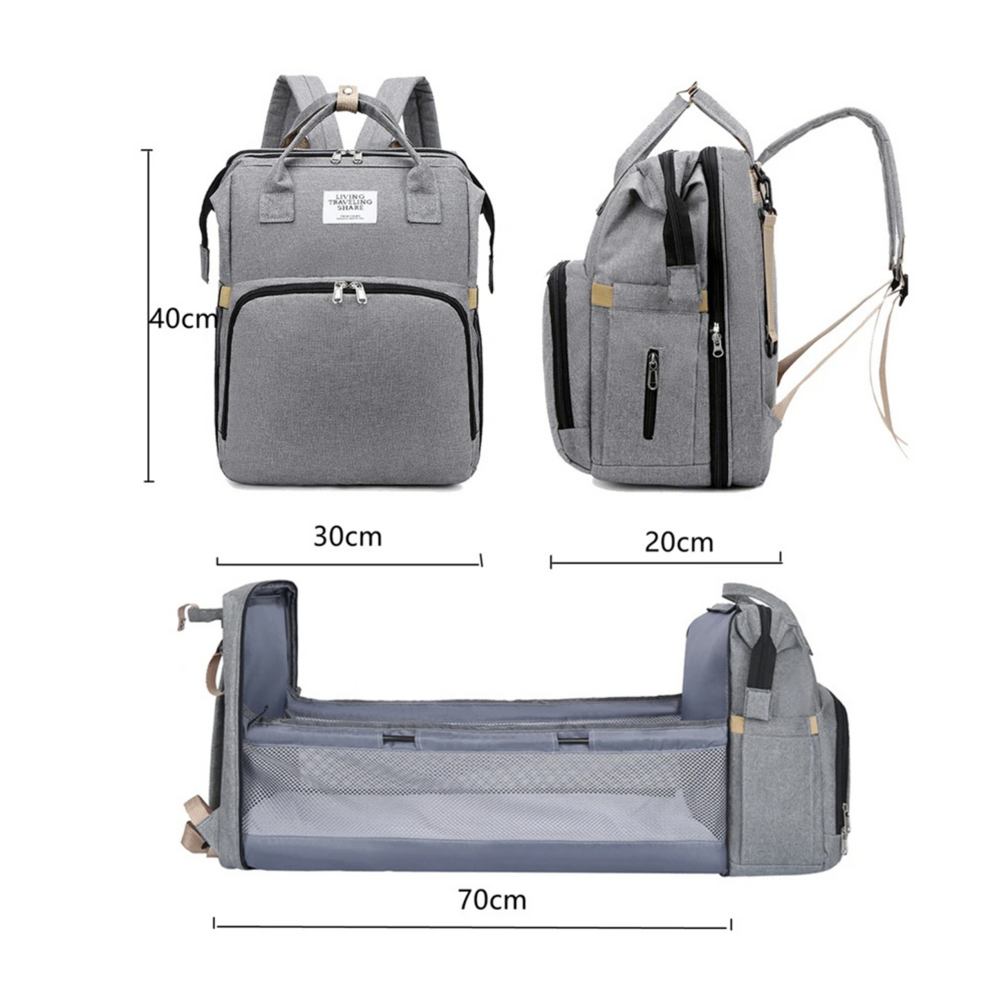 Pañalera Mochila Multifuncional