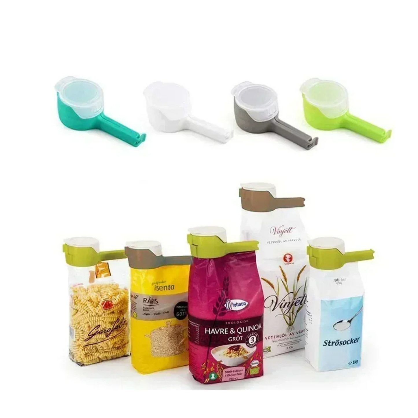 Clip Con Tapa para bolsa de Alimentos