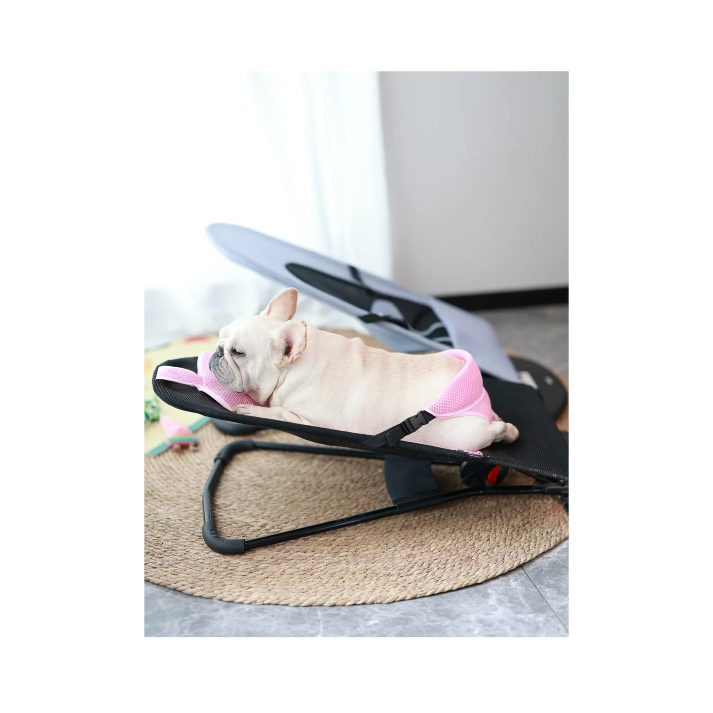 Cama mecedora portatil para mascotas