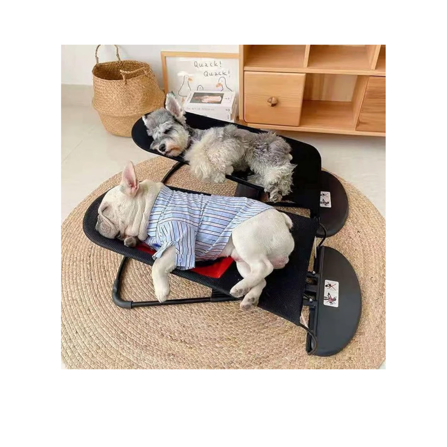 Cama mecedora portatil para mascotas