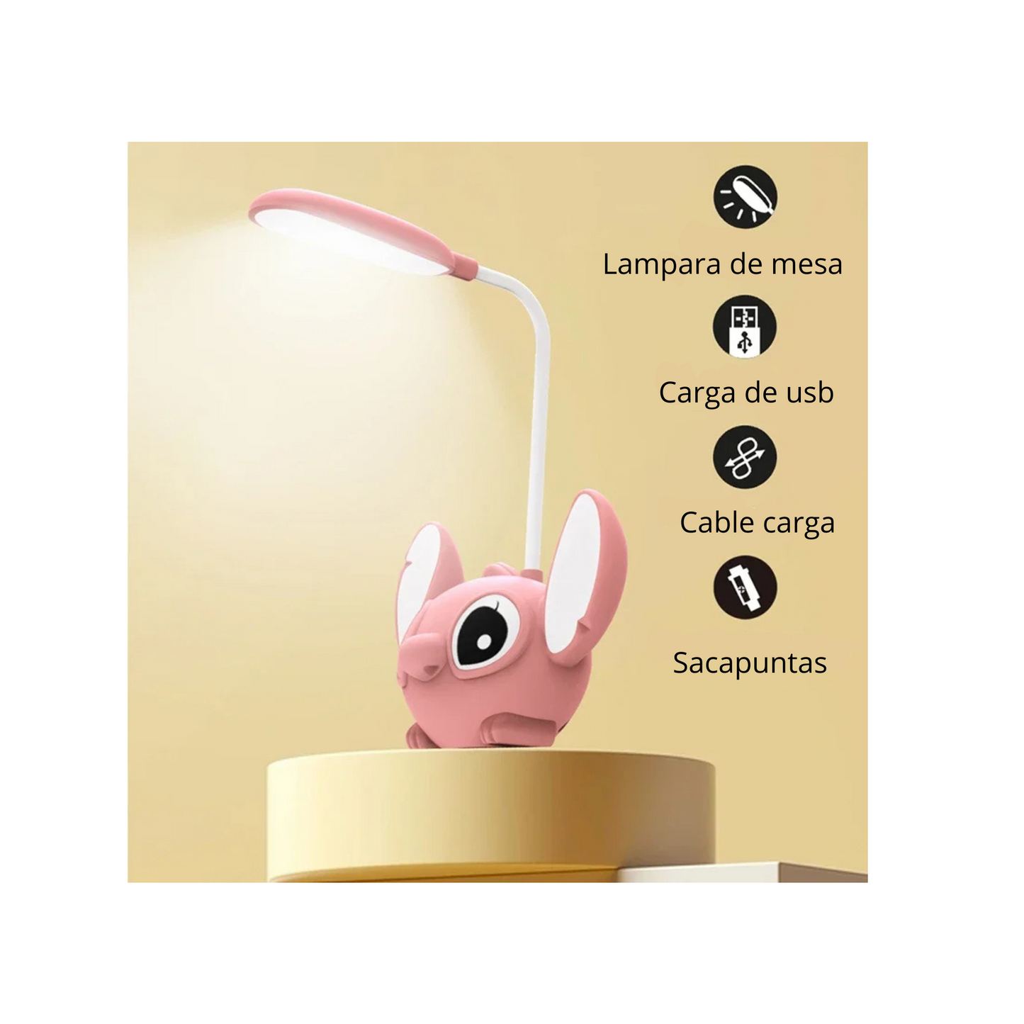 Lampara sacapunta de stich