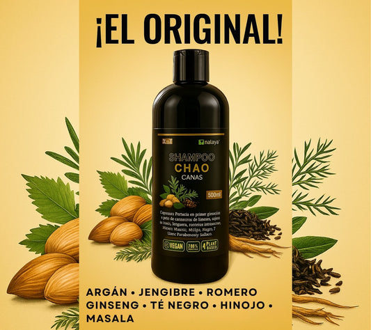 Shampoo + Tratamiento Chao Canas | Recupera tu color natural, cuida tu salud y ahorra dinero en un solo paso