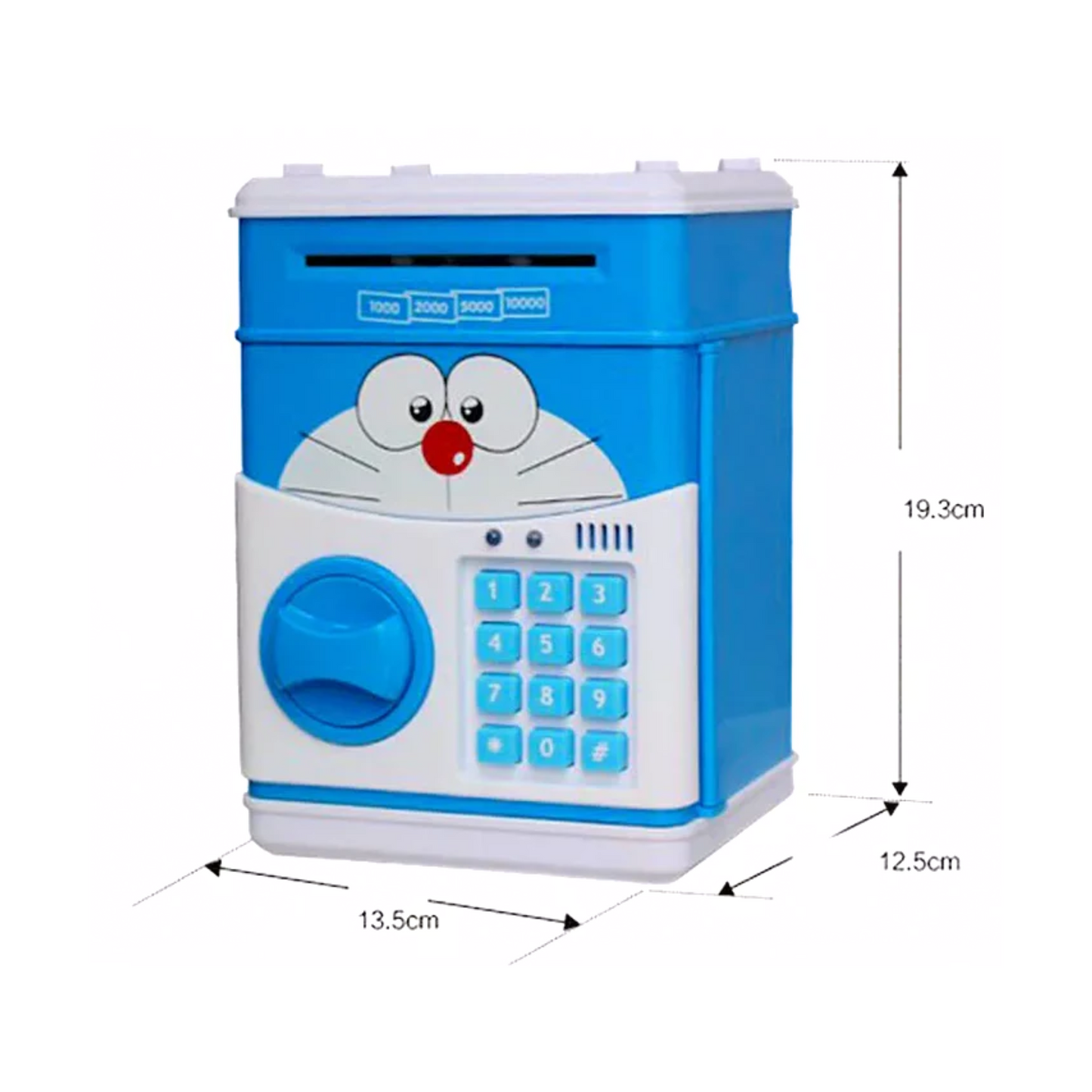 Alcancia cajero ATM electrónica Doraemon