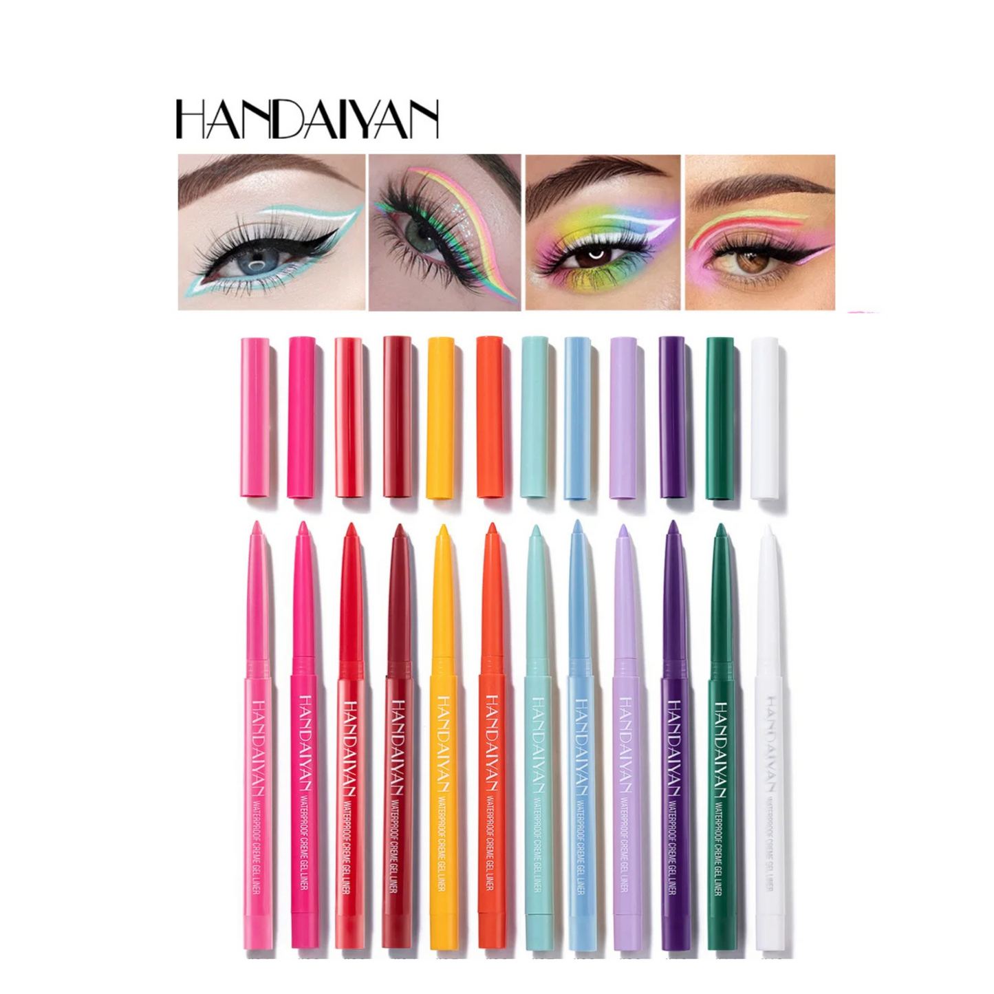 Delineador de colores en  gel