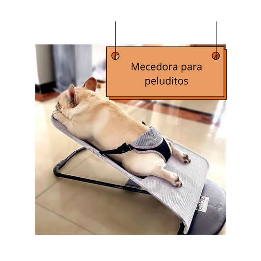Cama mecedora portatil para mascotas